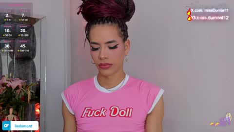 Snapshot of aivadumont chatting on December 2024 12:12:02 AM Queen Dumont online show from December 2024 12:12:02 AM