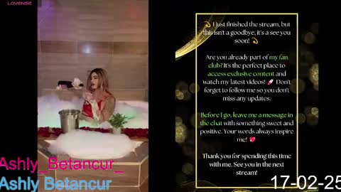 Ashly Betancur  online show from February 2025 05:47:01 AM