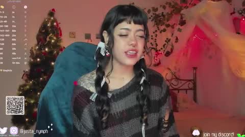 Snapshot of blushing_nymph chatting on December 2024 02:12:02 AM Im Nym Justa nymph on twitter and IG online show from December 2024 02:12:02 AM