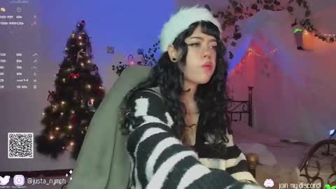 Snapshot of blushing_nymph chatting on December 2024 03:11:02 AM Im Nym Justa nymph on twitter and IG online show from December 2024 03:11:02 AM