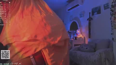 Snapshot of blushing_nymph chatting on September 2025 02:44:02 AM Im Nym Justa nymph on twitter and IG online show from September 2025 02:44:02 AM