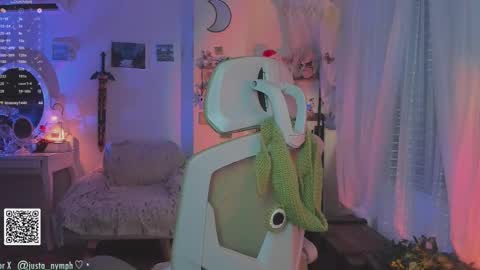 Snapshot of blushing_nymph chatting on September 2025 02:35:02 AM Im Nym Justa nymph on twitter and IG online show from September 2025 02:35:02 AM