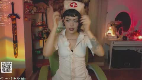 Snapshot of blushing_nymph chatting on November 2025 02:35:02 AM Im Nym Justa nymph on twitter and IG online show from November 2025 02:35:02 AM