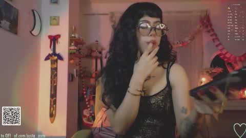 Snapshot of blushing_nymph chatting on December 2025 03:37:02 AM Im Nym Justa nymph on twitter and IG online show from December 2025 03:37:02 AM