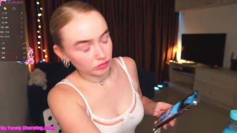 Snapshot of charming_daisy chatting on February 2025 03:37:01 AM my fansly Charming daisy              My Wishlist  for new toys     online show from February 2025 03:37:01 AM
