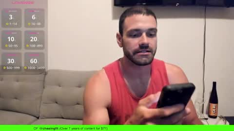 Snapshot of chasemason20 chatting on April 2026 01:19:01 AM Onlyfans chasingfit Instagram the arguer Twitter chasingfitOF online show from April 2026 01:19:01 AM