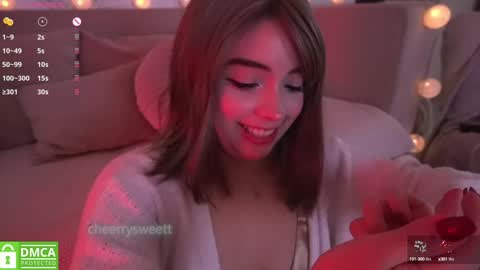 Snapshot of cheerrysweett chatting on February 2025 03:53:01 AM Baby Cherry online show from February 2025 03:53:01 AM
