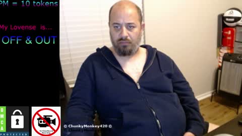 Snapshot of chunkymonkey420 chatting on February 2025 06:29:01 AM Spencer Smokey Bear online show from February 2025 06:29:01 AM