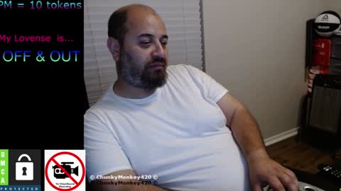 Snapshot of chunkymonkey420 chatting on February 2025 01:11:01 AM Spencer Smokey Bear online show from February 2025 01:11:01 AM