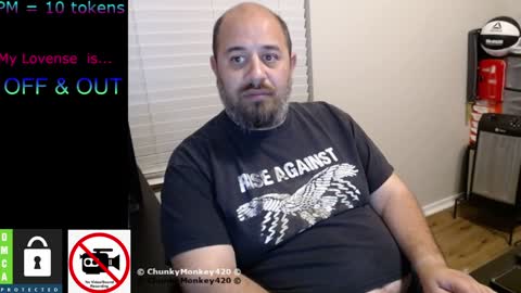 Snapshot of chunkymonkey420 chatting on February 2025 07:26:02 AM Spencer Smokey Bear online show from February 2025 07:26:02 AM