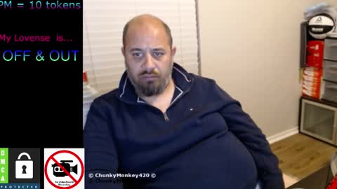 Snapshot of chunkymonkey420 chatting on February 2025 07:06:01 AM Spencer Smokey Bear online show from February 2025 07:06:01 AM