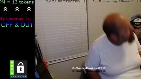 Snapshot of chunkymonkey420 chatting on February 2025 07:23:02 AM Spencer Smokey Bear online show from February 2025 07:23:02 AM