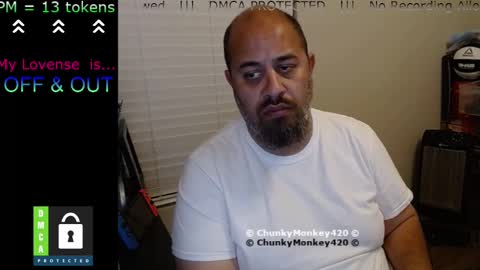 Snapshot of chunkymonkey420 chatting on February 2025 10:26:01 AM Spencer Smokey Bear online show from February 2025 10:26:01 AM