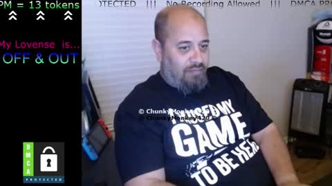 Snapshot of chunkymonkey420 chatting on March 2025 06:46:02 AM Spencer Smokey Bear online show from March 2025 06:46:02 AM