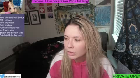 Snapshot of elektraexotic chatting on February 2025 05:56:02 PM Elektra online show from February 2025 05:56:02 PM