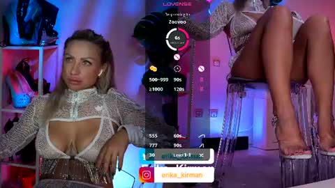Erika      online show from July 2026 12:45:02 PM