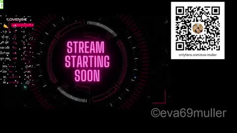 Snapshot of eva69muller chatting on January 2025 09:02:02 AM Eva next show 8pm CEST AMST online show from January 2025 09:02:02 AM