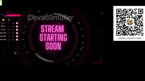 Snapshot of eva69muller chatting on February 2025 07:09:01 PM Eva next show 8pm CEST AMST online show from February 2025 07:09:01 PM