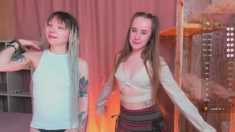 Snapshot of lisanelsona chatting on December 2024 03:20:01 AM Hello our names are Kate and Alice this is our first day here. online show from December 2024 03:20:01 AM