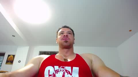 Snapshot of muscleaj69 chatting on July 2026 05:33:01 AM AJ online show from July 2026 05:33:01 AM