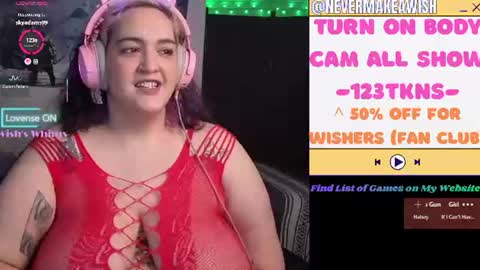 Snapshot of nevermakeawish chatting on July 2026 10:30:01 AM Wishs Playground online show from July 2026 10:30:01 AM