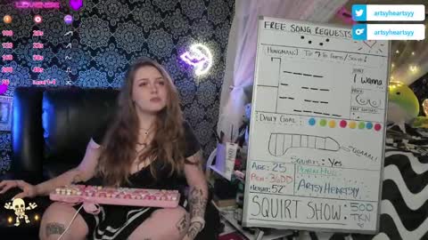 ArtsyHeartsyy online show from December 2024 01:54:01 AM