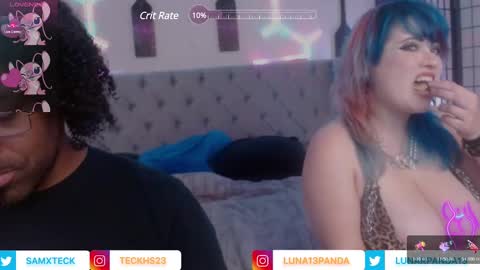 Snapshot of samandbrat chatting on March 2025 12:53:01 AM Join us -   and    online show from March 2025 12:53:01 AM