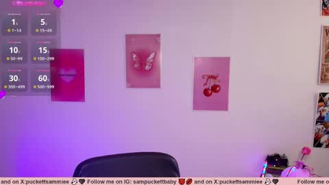 Snapshot of sampuckettbaby chatting on May 2026 03:43:01 PM sampuckettbaby online show from May 2026 03:43:01 PM