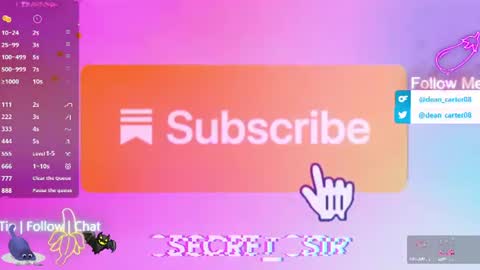 Snapshot of secret_sir chatting on June 2026 10:54:02 PM Dean Carter online show from June 2026 10:54:02 PM