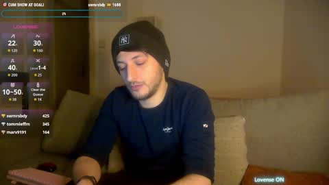 Sinnermann online show from November 2025 09:51:02 PM