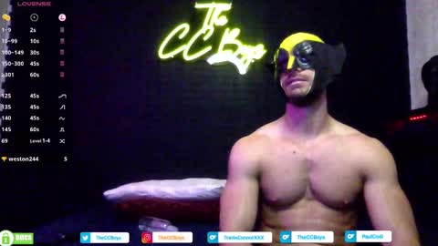 Snapshot of theccboysxxx chatting on October 2025 02:34:01 AM The CC Boys Travis Connor Paul Codi online show from October 2025 02:34:01 AM