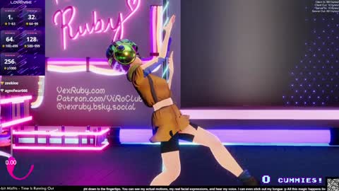 Snapshot of vexruby chatting on January 2025 02:20:01 AM Vex Ruby online show from January 2025 02:20:01 AM