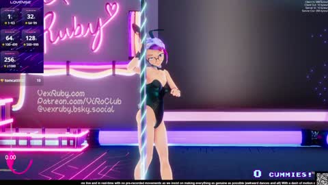 Snapshot of vexruby chatting on January 2025 01:43:02 AM Vex Ruby online show from January 2025 01:43:02 AM