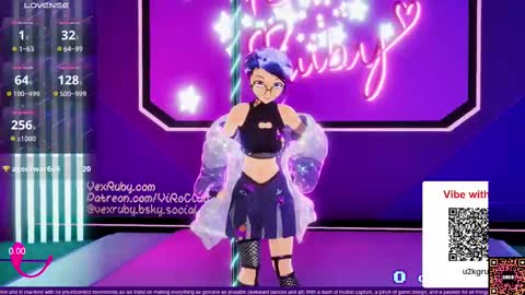 Snapshot of vexruby chatting on September 2025 12:12:01 AM Vex Ruby online show from September 2025 12:12:01 AM