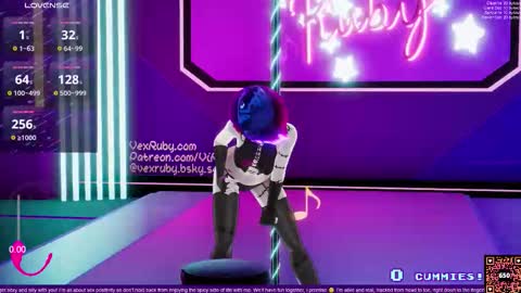 Snapshot of vexruby chatting on October 2025 12:16:01 AM Vex Ruby online show from October 2025 12:16:01 AM