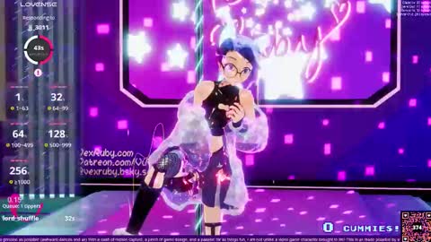 Snapshot of vexruby chatting on November 2025 01:04:02 AM Vex Ruby online show from November 2025 01:04:02 AM