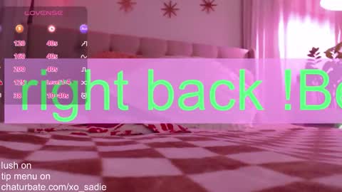 Xo Sadie online show from November 2025 07:09:01 AM