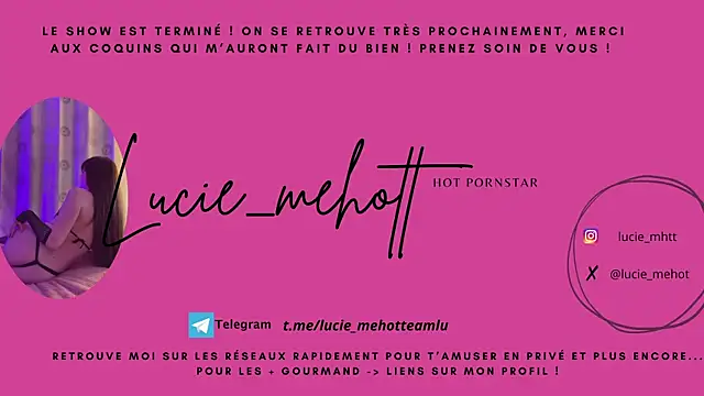 lucie mehott online show from March 2025 08:40:01 PM