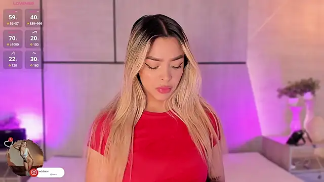 Addison baker online show from January 2025 08:00:01 PM