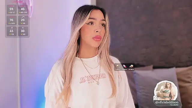 Addison baker online show from February 2025 07:44:02 PM