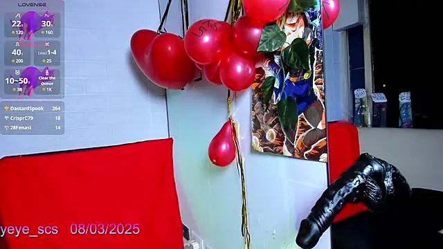 Snapshot of Yeye_scs chatting on March 2025 03:24:01 PM Yeye scs online show from March 2025 03:24:01 PM