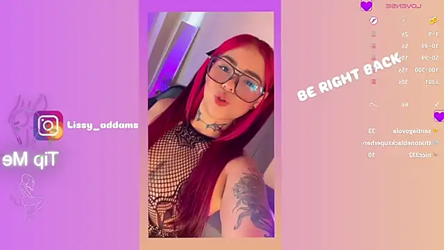 Snapshot of Lissy__Addams chatting on February 2025 10:34:01 PM Lissy Addams online show from February 2025 10:34:01 PM
