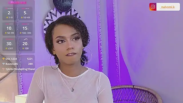 Snapshot of Nahomi_King chatting on January 2025 07:39:01 PM Nahomi King online show from January 2025 07:39:01 PM