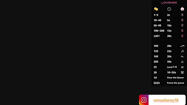 venusleroy  online show from January 2025 08:12:01 PM