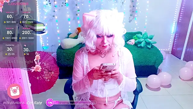 MilkyXSakura online show from February 2025 02:18:01 AM