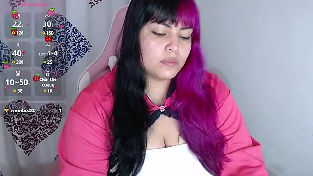 Snapshot of Pinky-Flower chatting on February 2025 11:30:02 PM Pinky-Flower online show from February 2025 11:30:02 PM