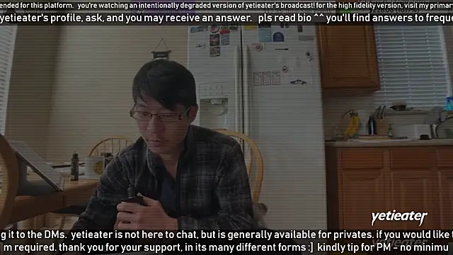 Snapshot of yetieater chatting on January 2025 07:17:01 PM yetieater online show from January 2025 07:17:01 PM