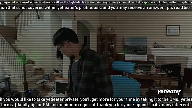 Snapshot of yetieater chatting on January 2025 07:11:01 PM yetieater online show from January 2025 07:11:01 PM