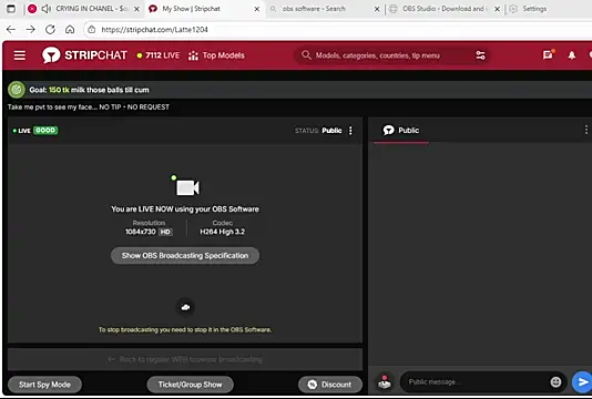 Latte1204 online show from October 2025 10:38:02 AM