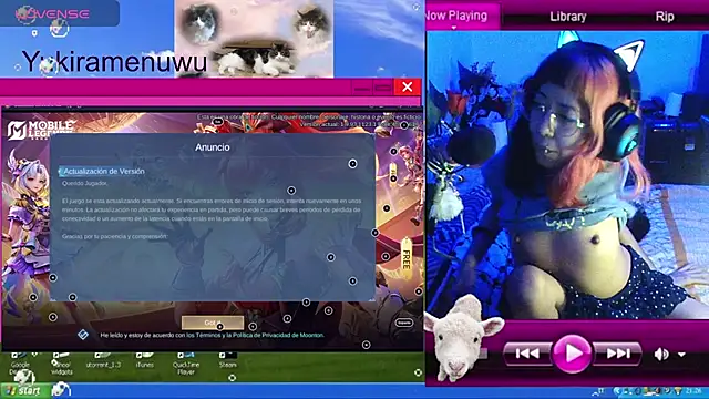 YukiRam online show from November 2025 02:02:01 AM